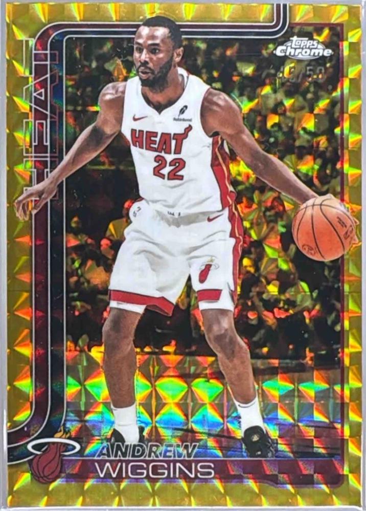 Andrew Wiggins [Gold Geometric Refractor] #180