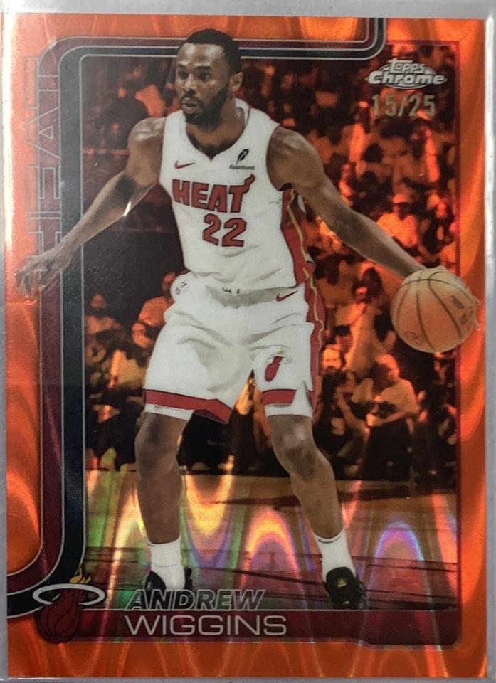 Andrew Wiggins [Orange Wave Refractor] #180