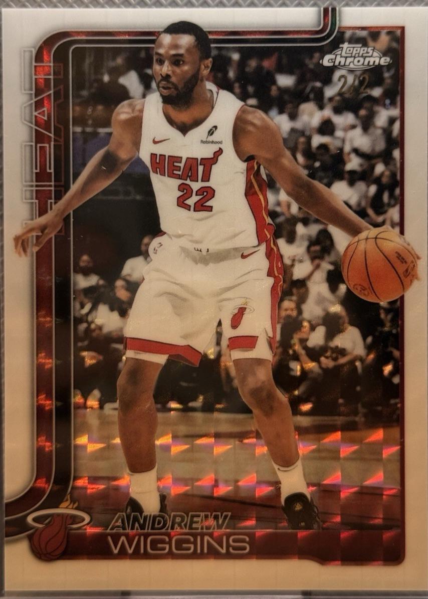 Andrew Wiggins [White Geometric Refractor] #180