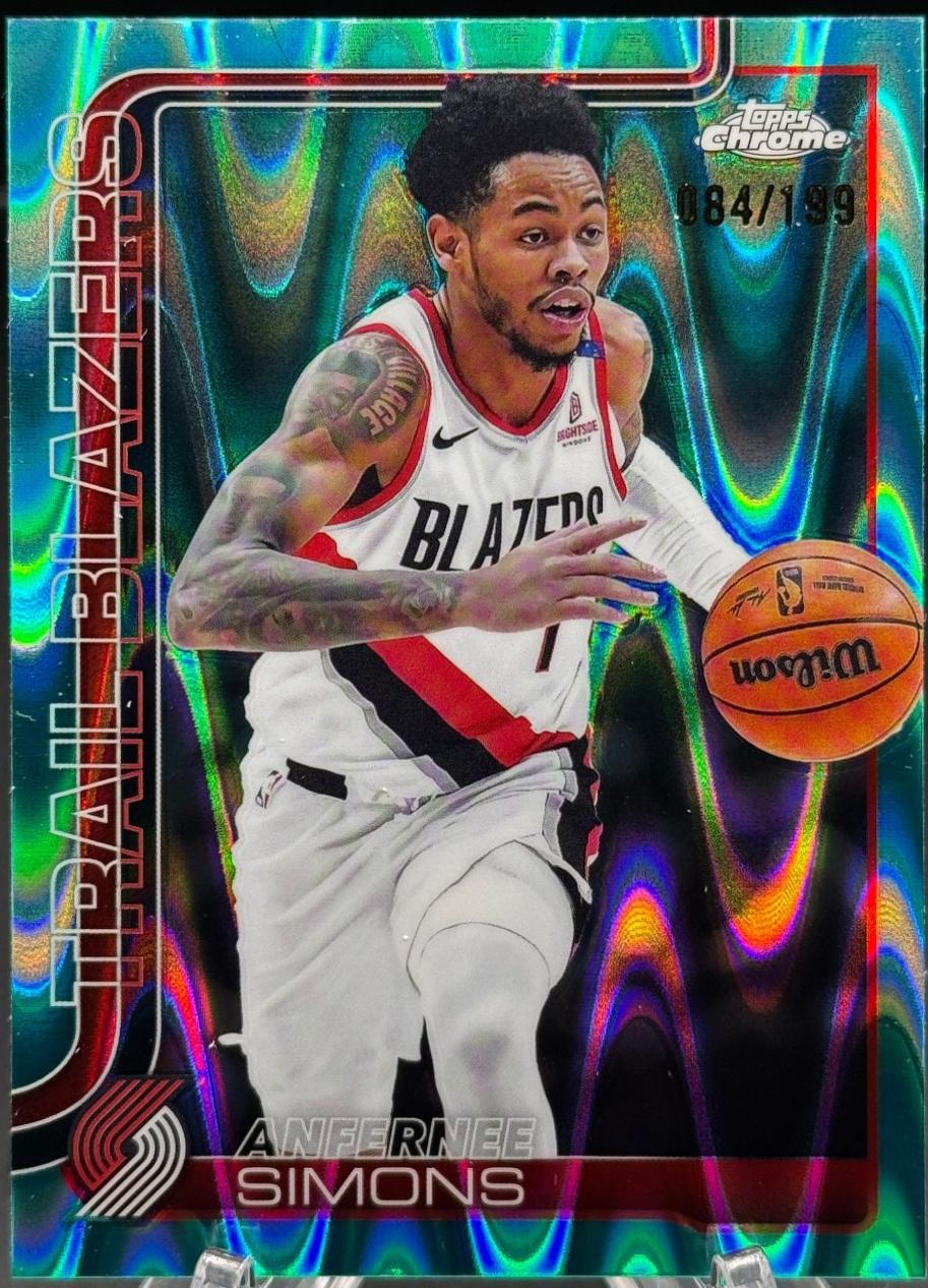 Anfernee Simons [Aqua Basketball Refractor] #122