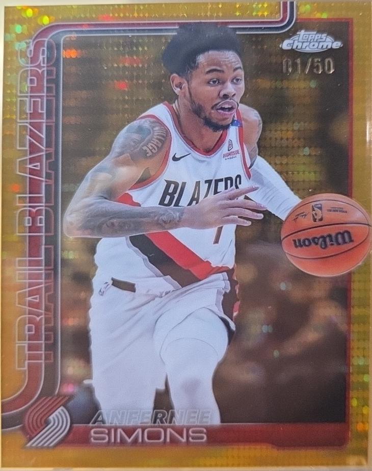 Anfernee Simons [Gold Basketball Refractor] #122