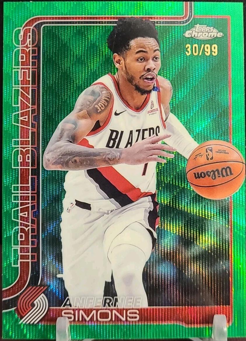 Anfernee Simons [Green Wave Refractor] #122