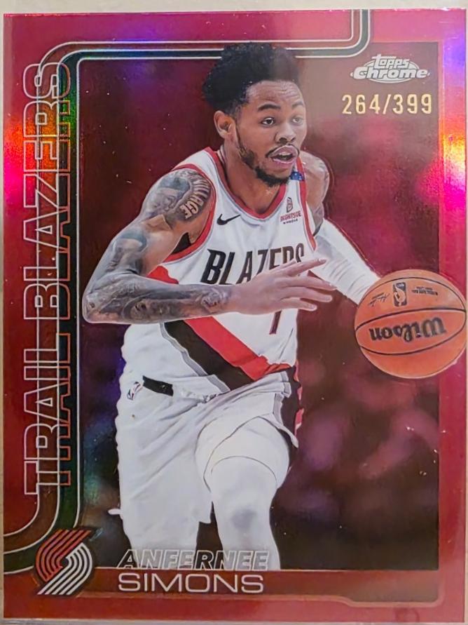 Anfernee Simons [Magenta Refractor] #122
