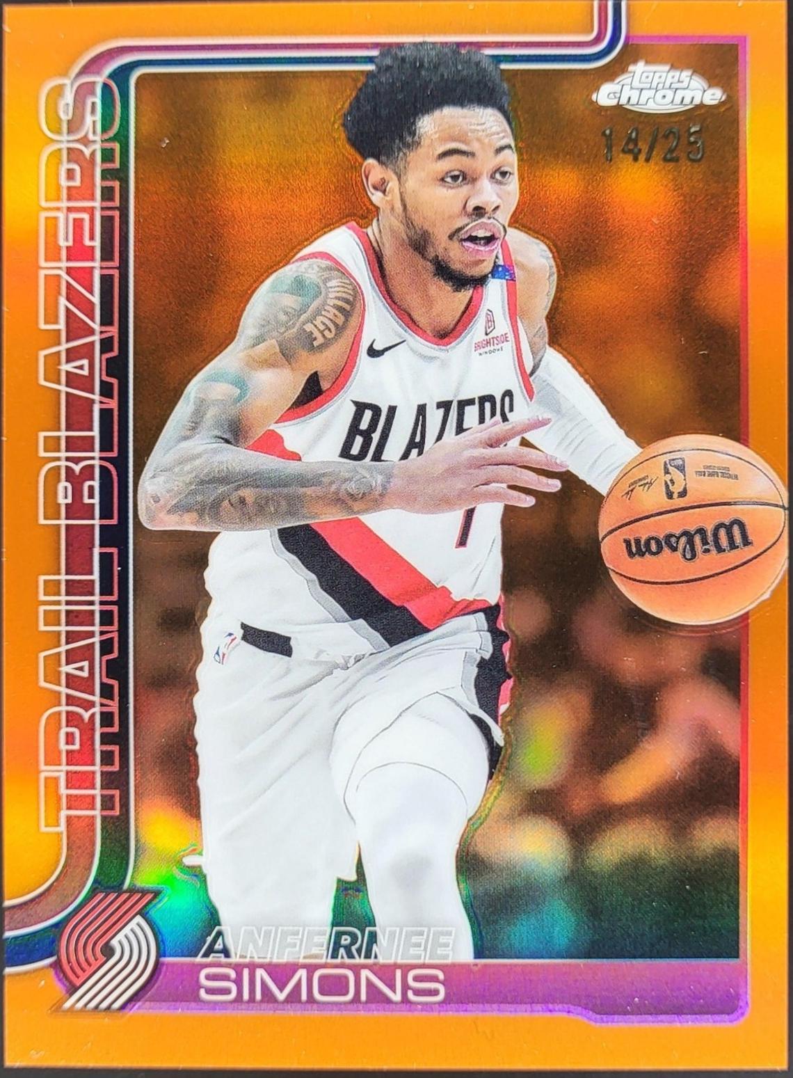 Anfernee Simons [Orange Refractor] #122