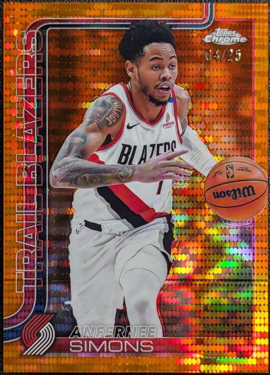 Anfernee Simons [Pulsar Orange Refractor] #122