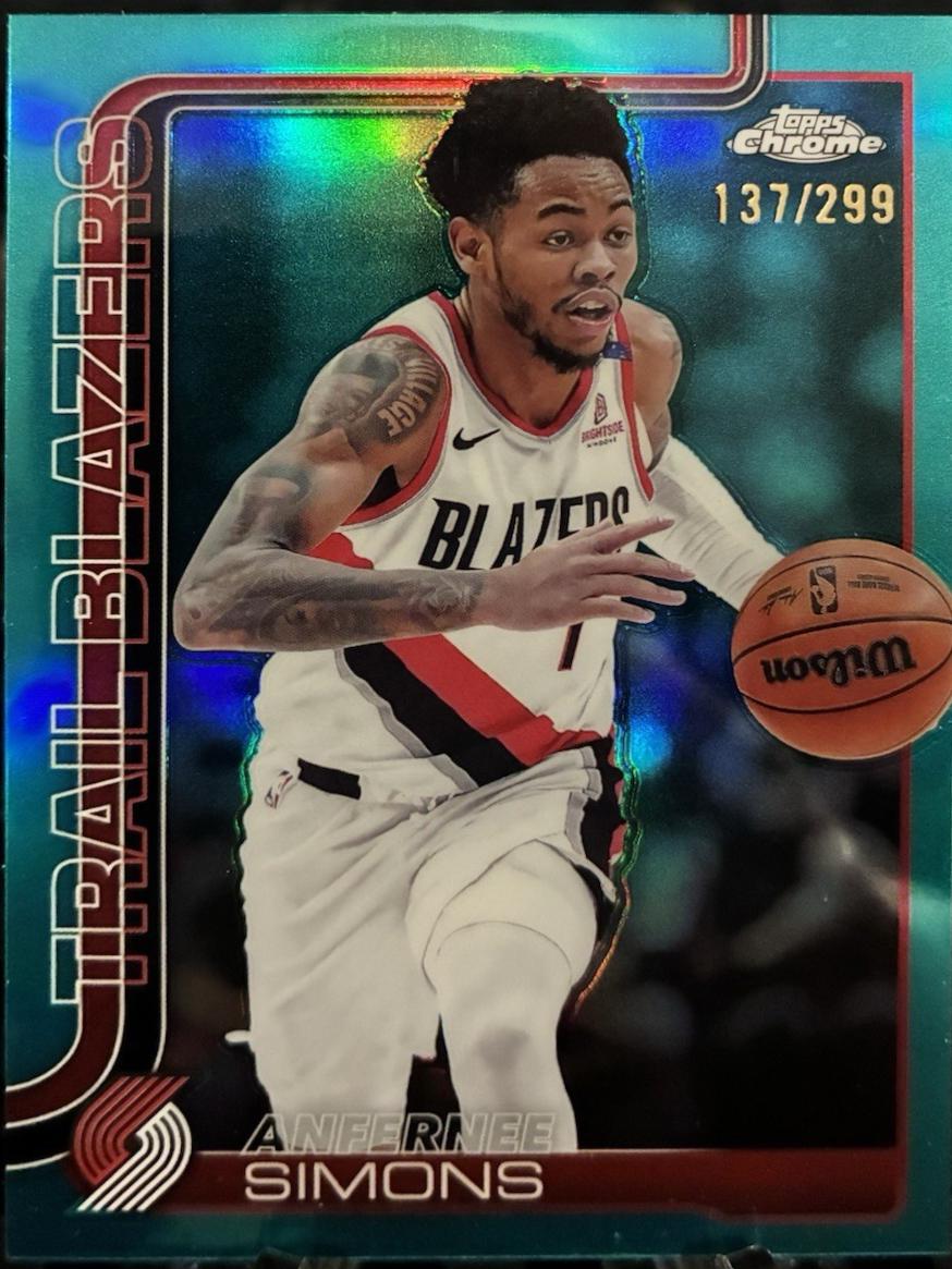 Anfernee Simons [Teal Refractor] #122