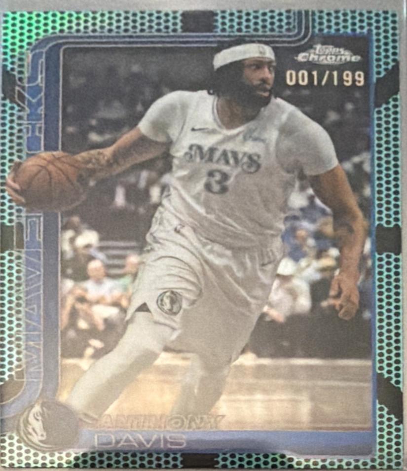 Anthony Davis [Aqua Basketball Refractor] #96