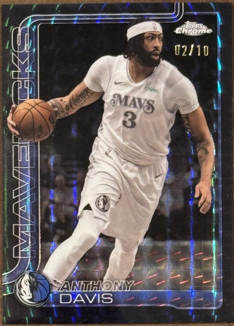 Anthony Davis [Black Geometric Refractor] #96