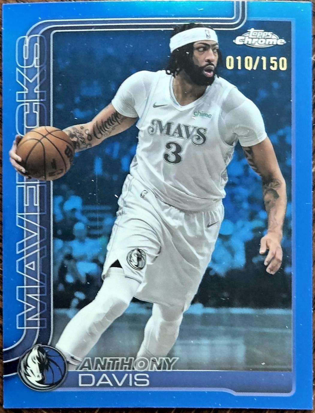 Anthony Davis [Blue Refractor] #96