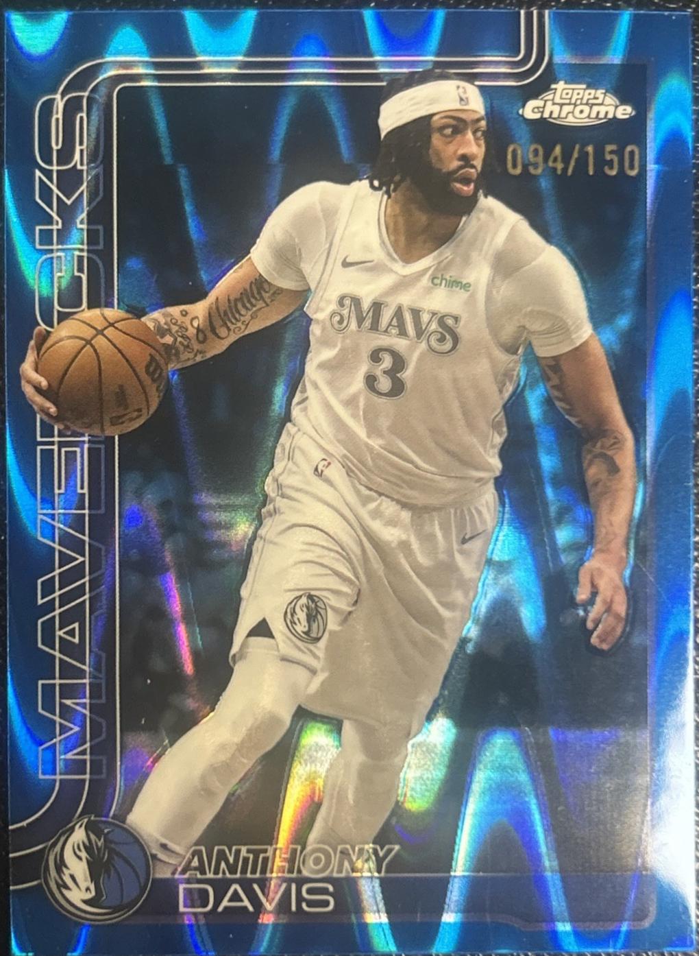 Anthony Davis [Blue Wave Refractor] #96