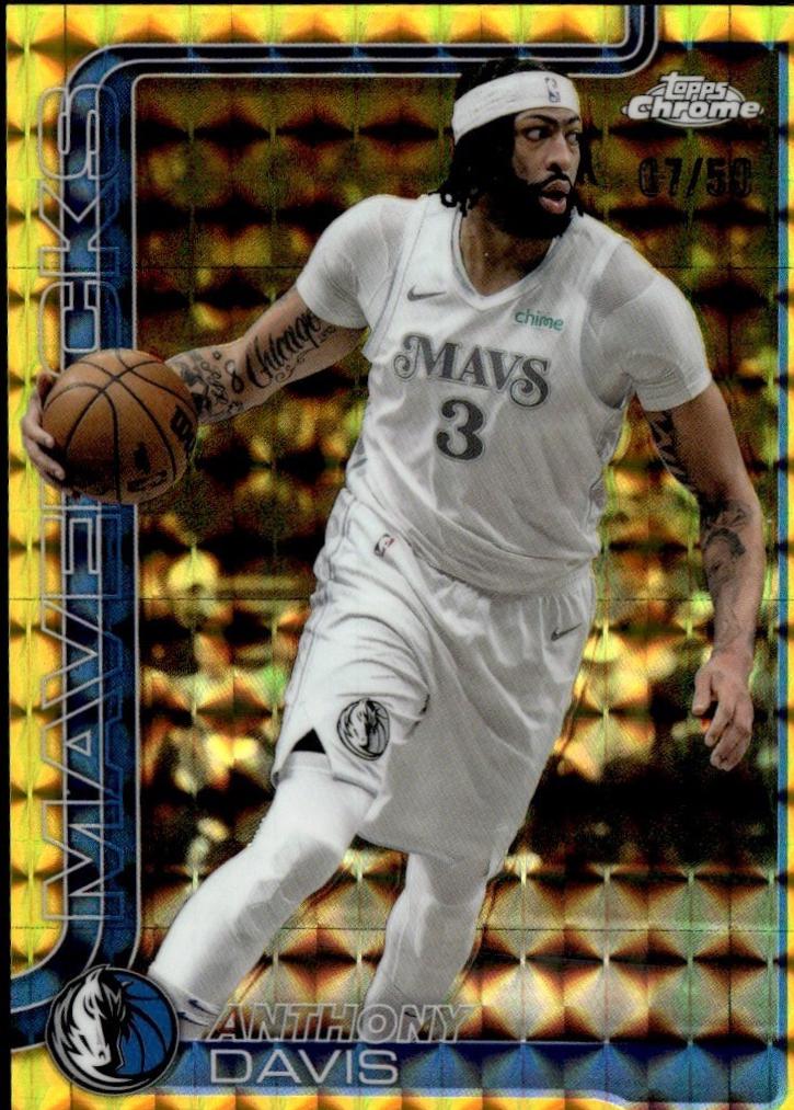Anthony Davis [Gold Geometric Refractor] #96