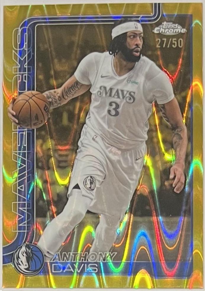 Anthony Davis [Gold Wave Refractor] #96