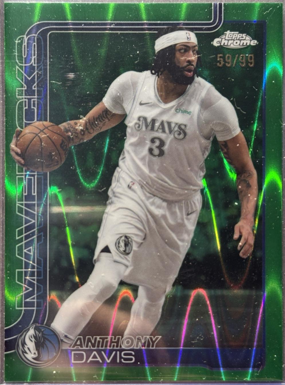 Anthony Davis [Green Basketball Refractor] #96