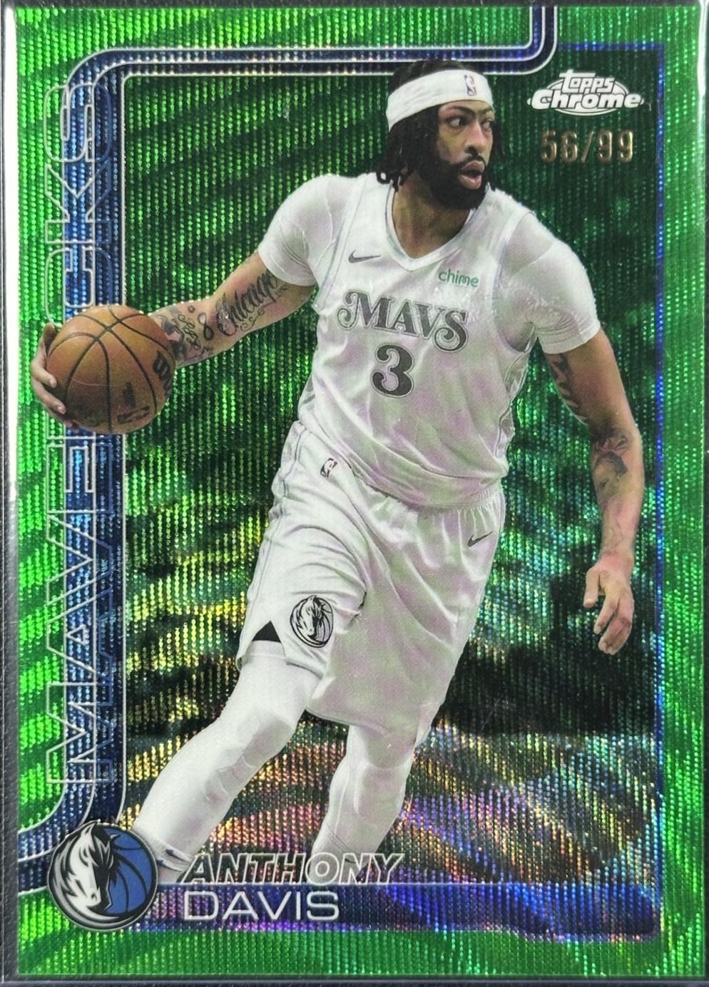 Anthony Davis [Green Wave Refractor] #96