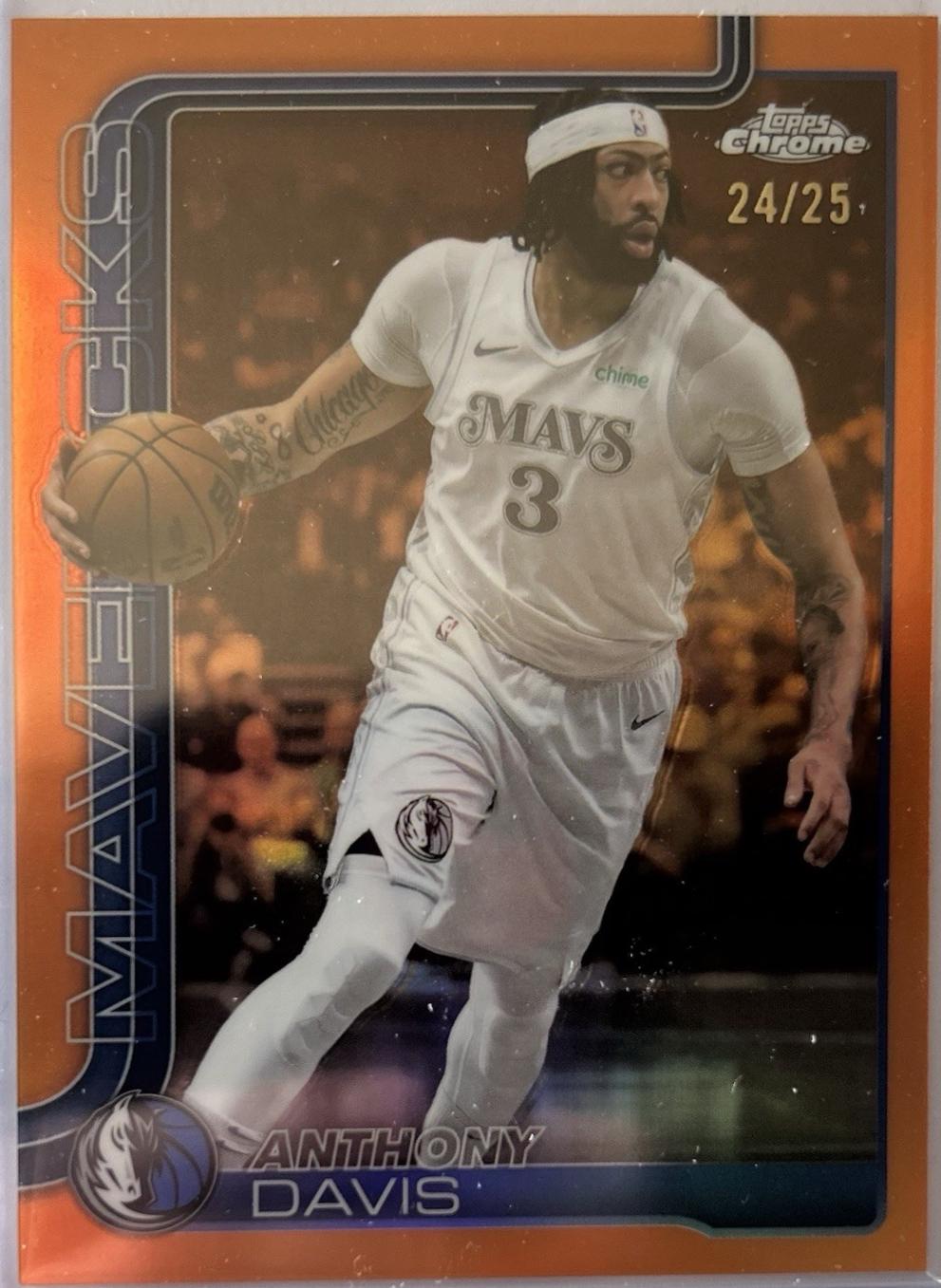 Anthony Davis [Orange Basketball Refractor] #96