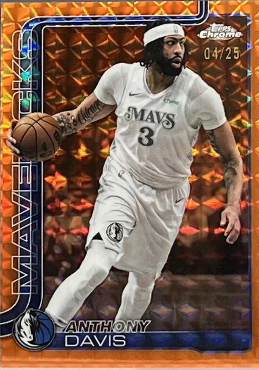 Anthony Davis [Orange Geometric Refractor] #96
