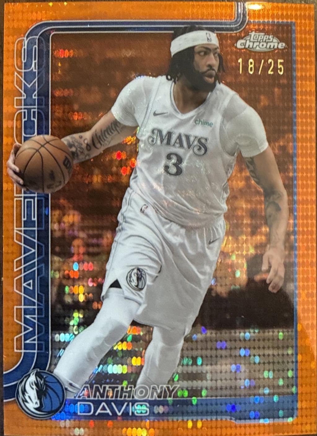 Anthony Davis [Orange Refractor] #96