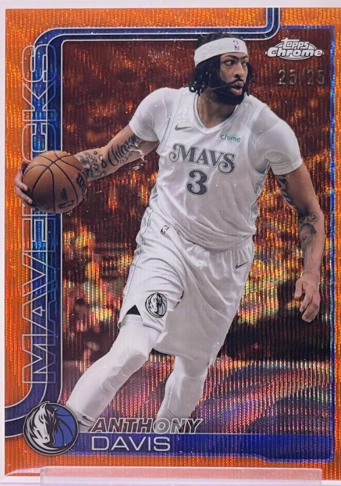 Anthony Davis [Orange Wave Refractor] #96