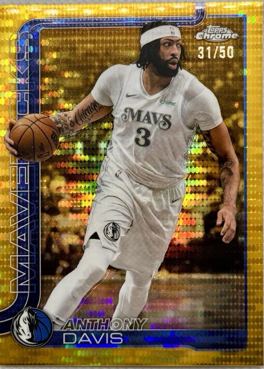 Anthony Davis [Pulsar Gold Refractor] #96
