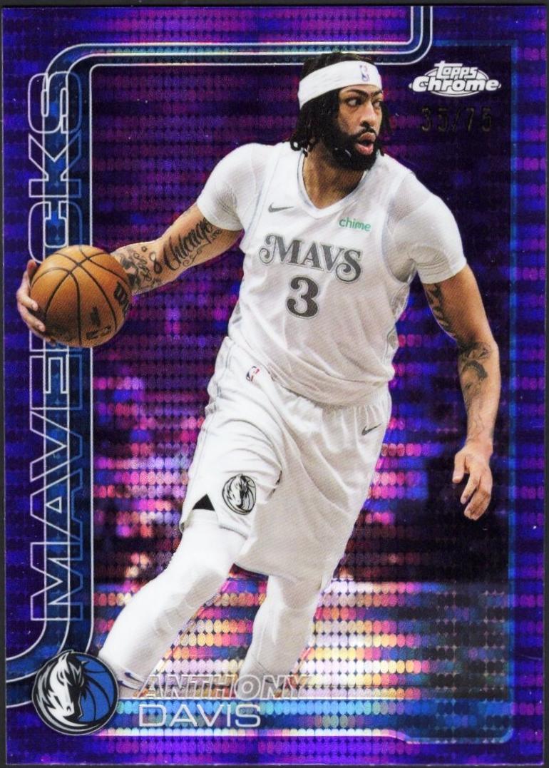 Anthony Davis [Pulsar Purple Refractor] #96