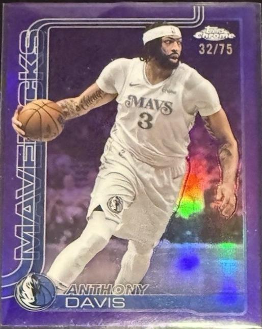 Anthony Davis [Purple Basketball Refractor] #96