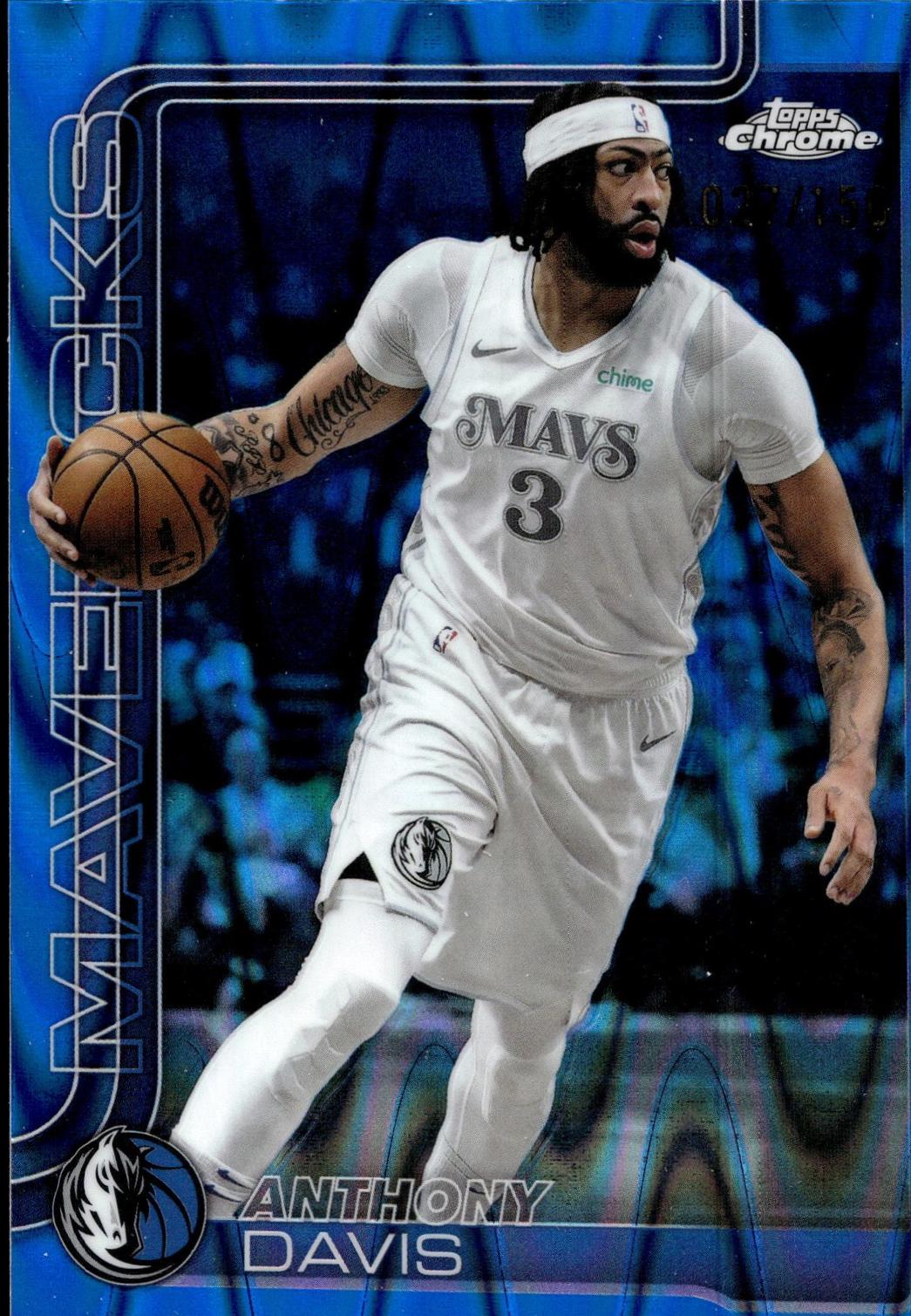 Anthony Davis [RayWave Blue Refractor] #96