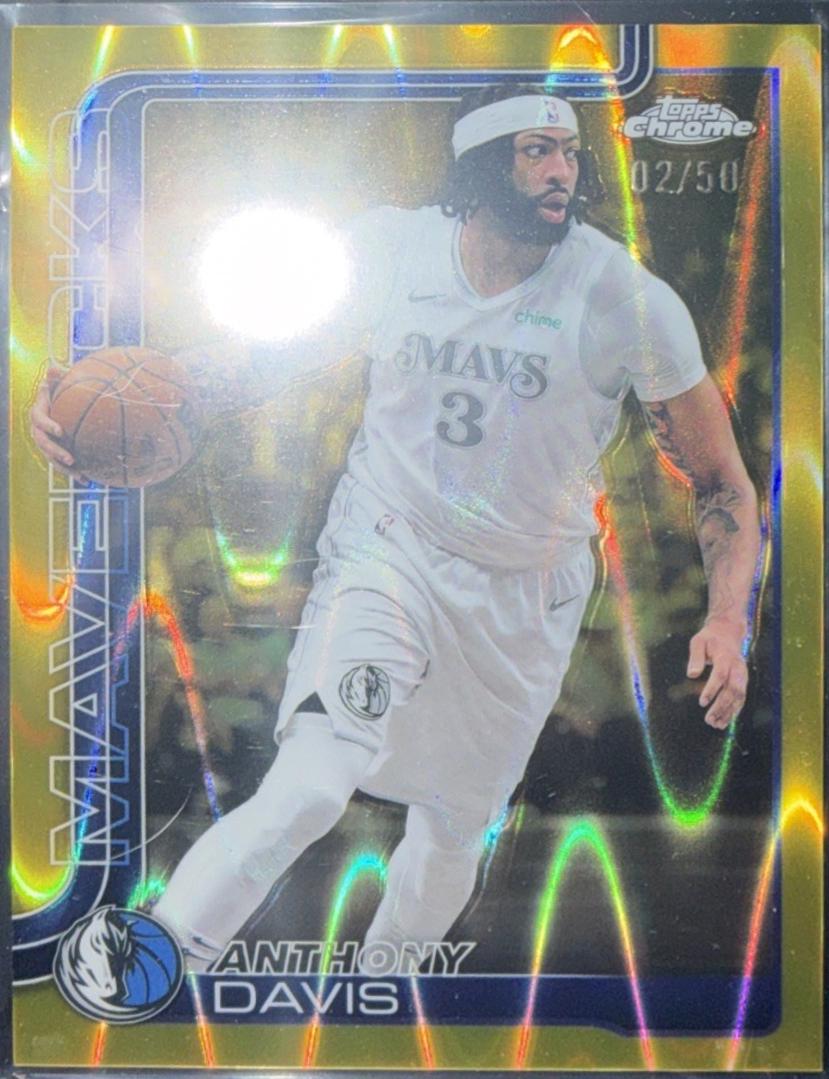 Anthony Davis [RayWave Gold Refractor] #96