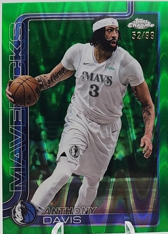 Anthony Davis [RayWave Green Refractor] #96