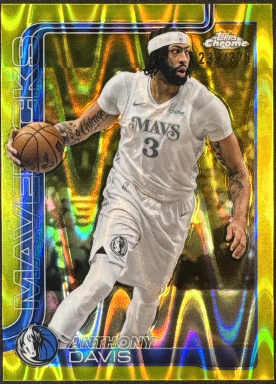 Anthony Davis [RayWave Yellow Refractor] #96