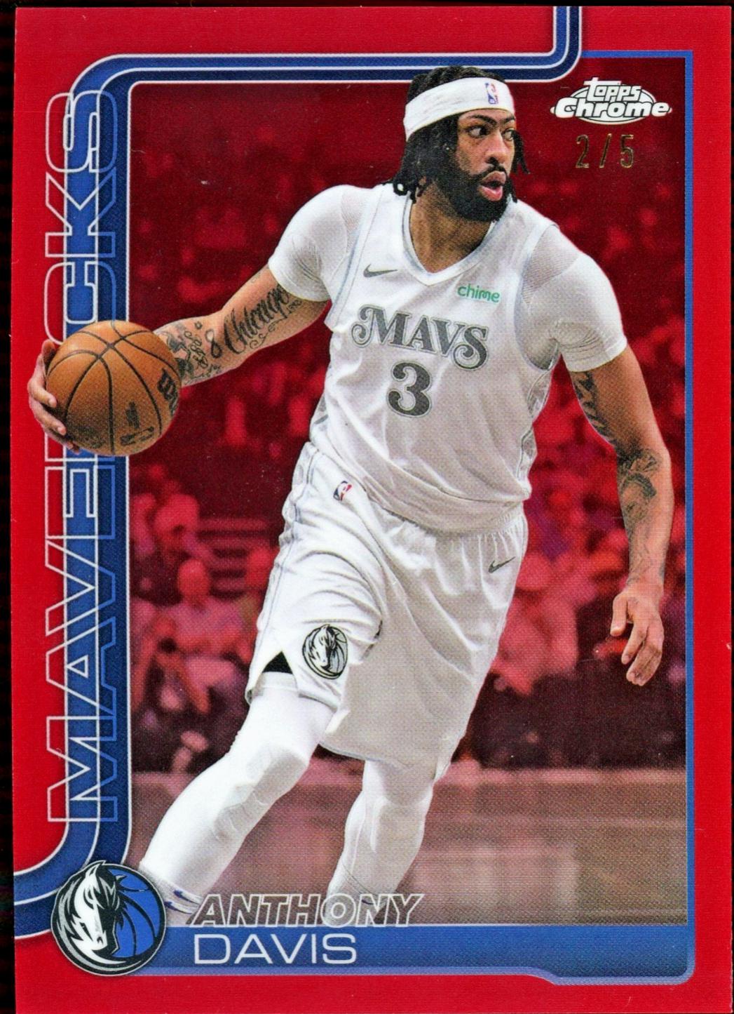 Anthony Davis [Red Refractor] #96