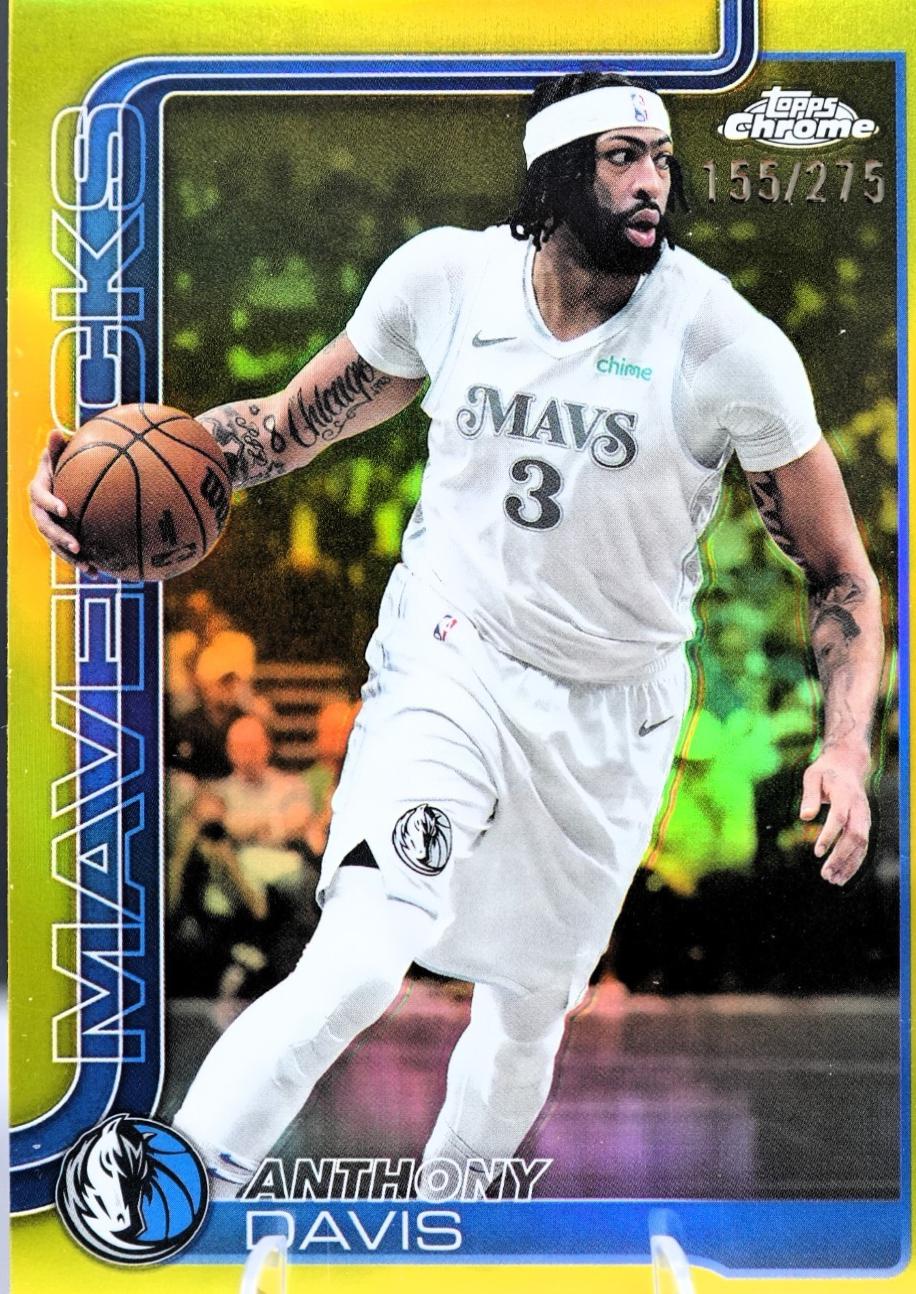 Anthony Davis [Yellow Refractor] #96