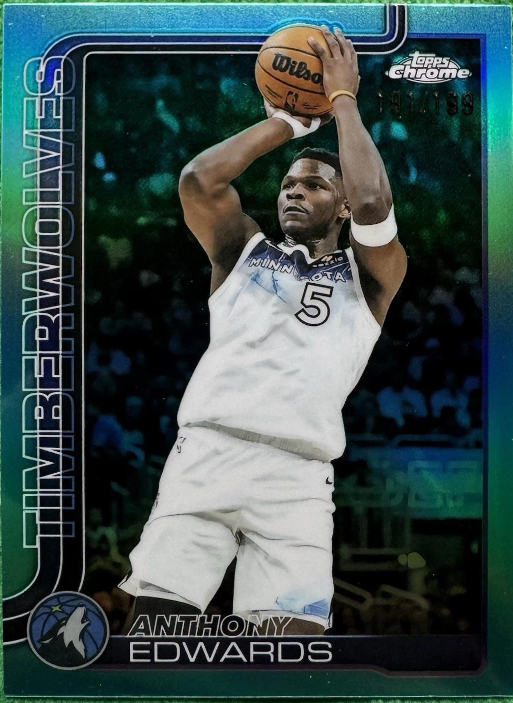 Anthony Edwards [Aqua Refractor] #151
