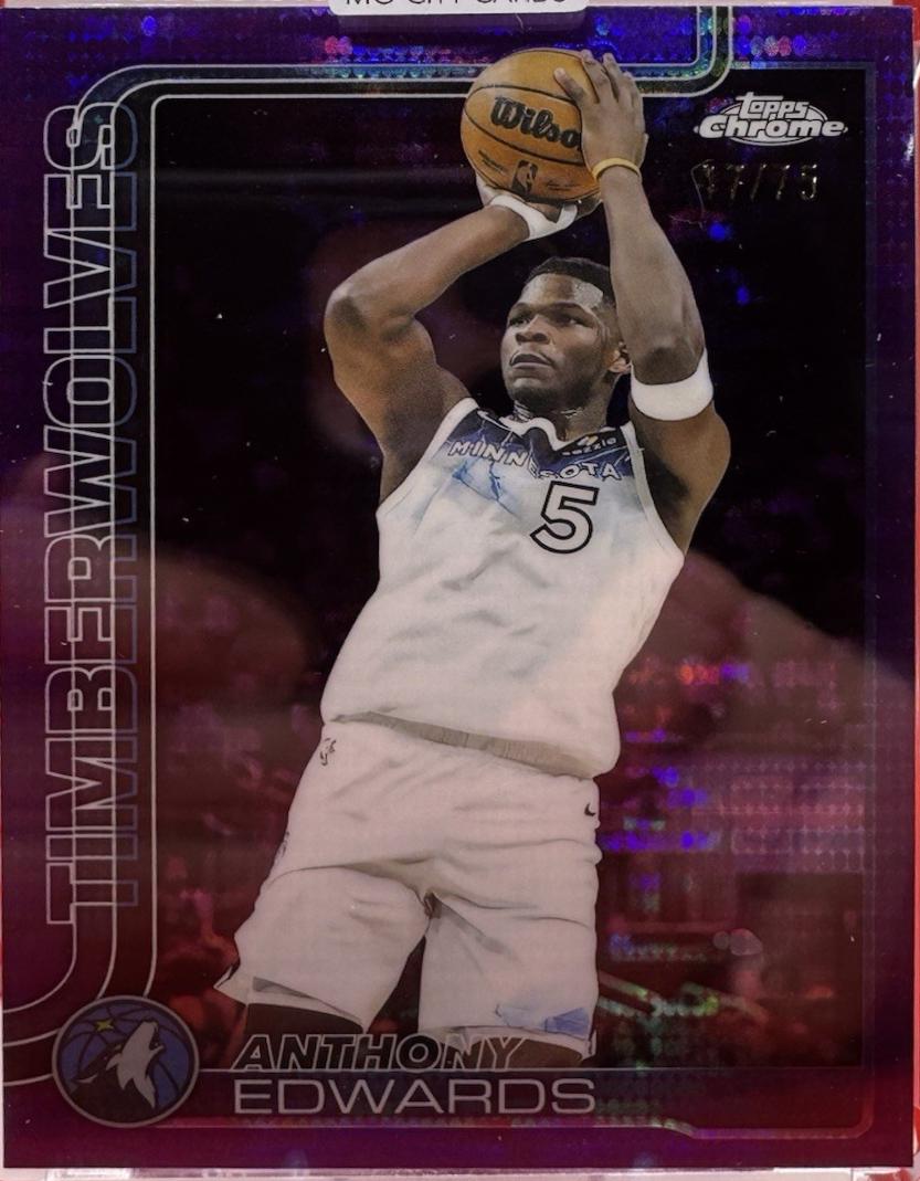 Anthony Edwards [Pulsar Purple Refractor] #151