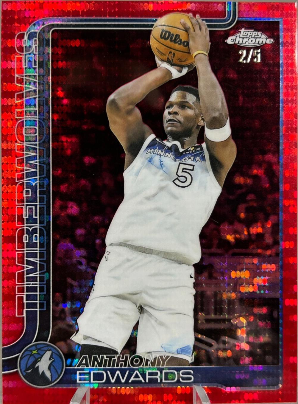 Anthony Edwards [Pulsar Red Refractor] #151