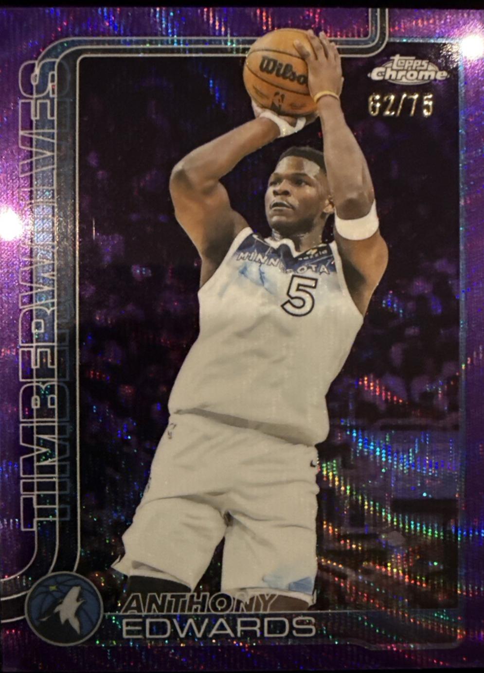 Anthony Edwards [Purple Wave Refractor] #151