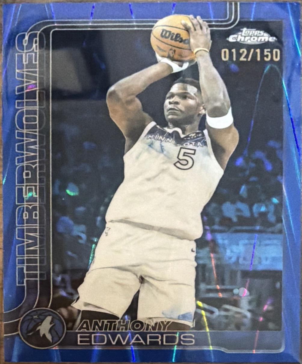 Anthony Edwards [RayWave Blue Refractor] #151