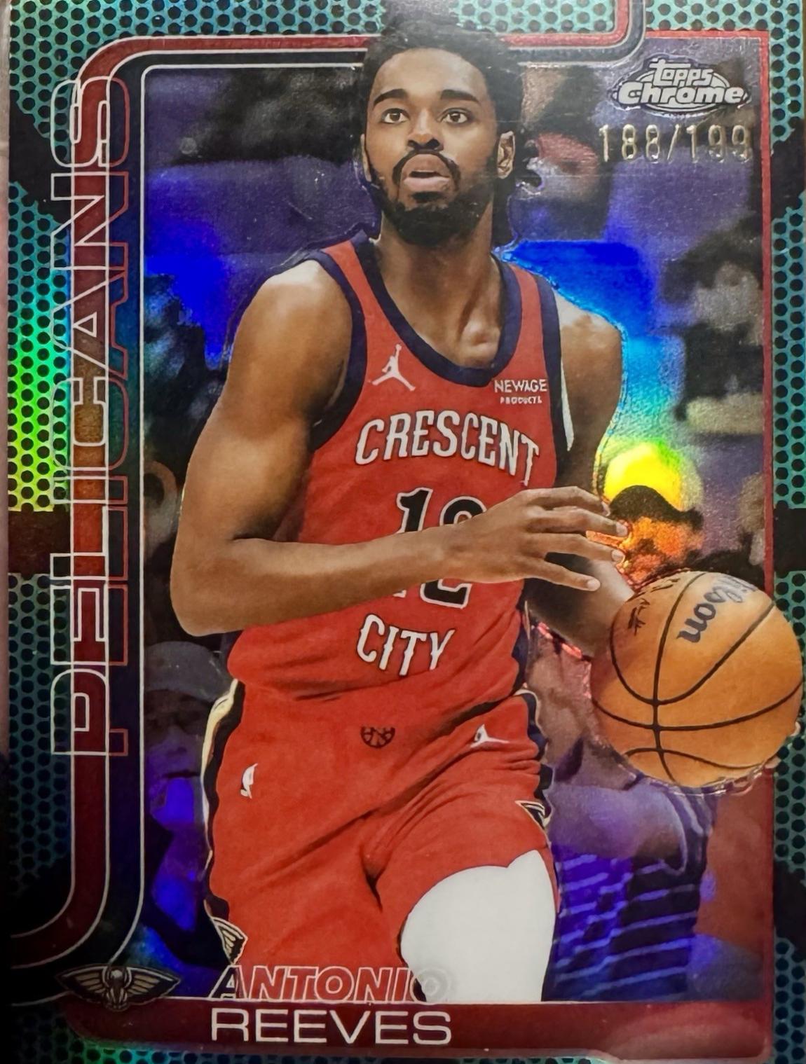 Antonio Reeves [Aqua Basketball Refractor] #108