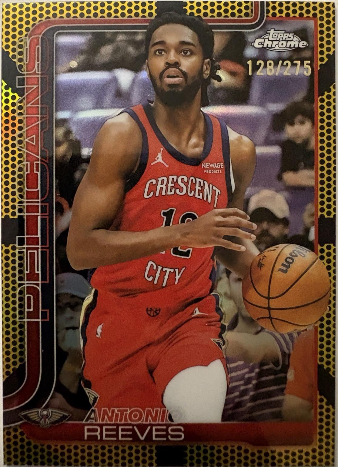 Antonio Reeves [Yellow Basketball Refractor] #108