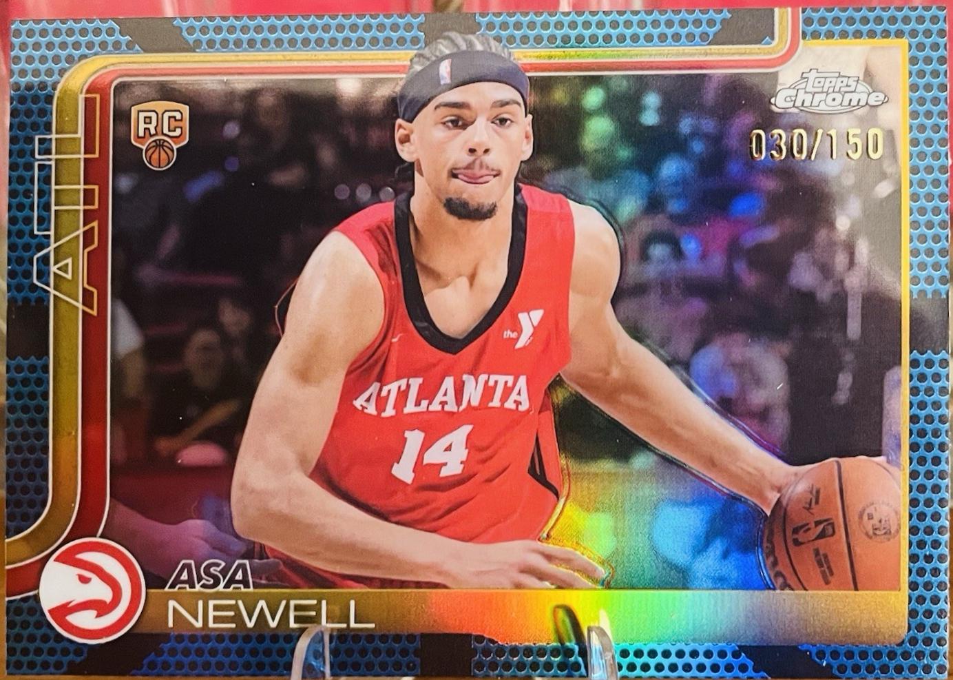 Asa Newell [Blue Basketball Refractor] #273