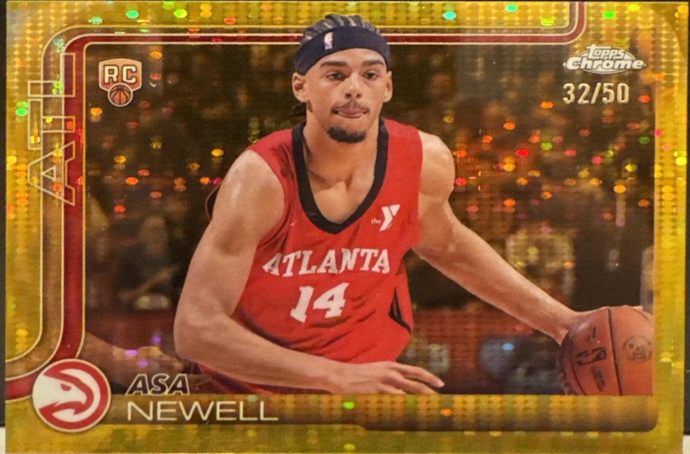 Asa Newell [Gold Basketball Refractor] #273
