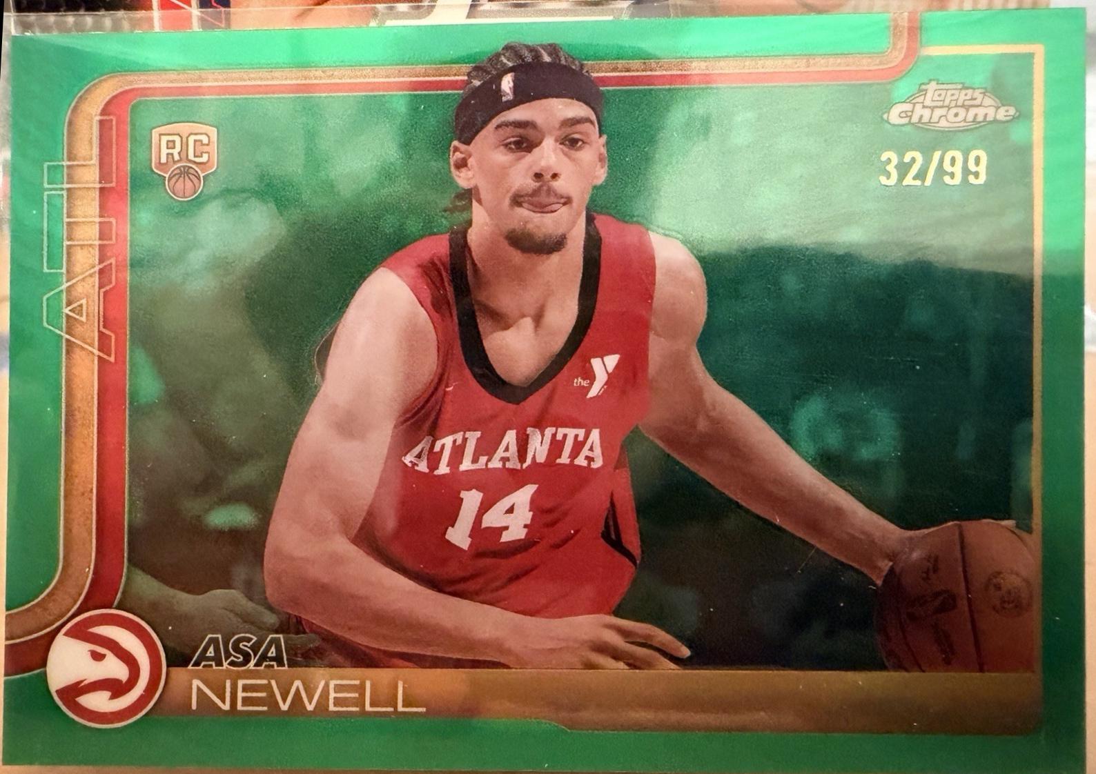 Asa Newell [Green Basketball Refractor] #273