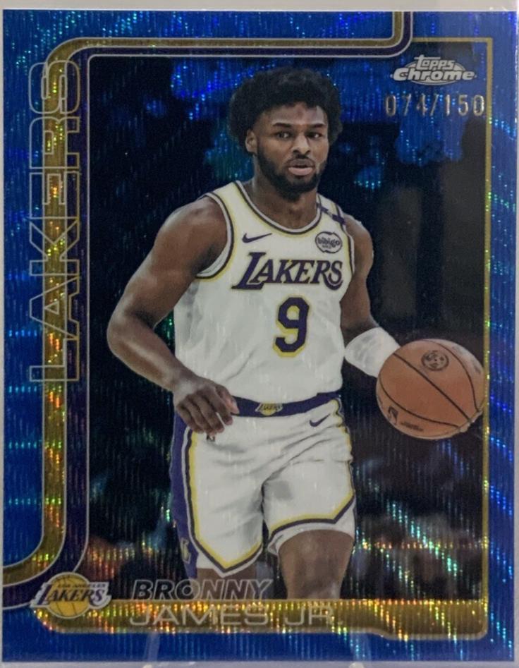 Bronny James Jr. [Blue Basketball Refractor] #182