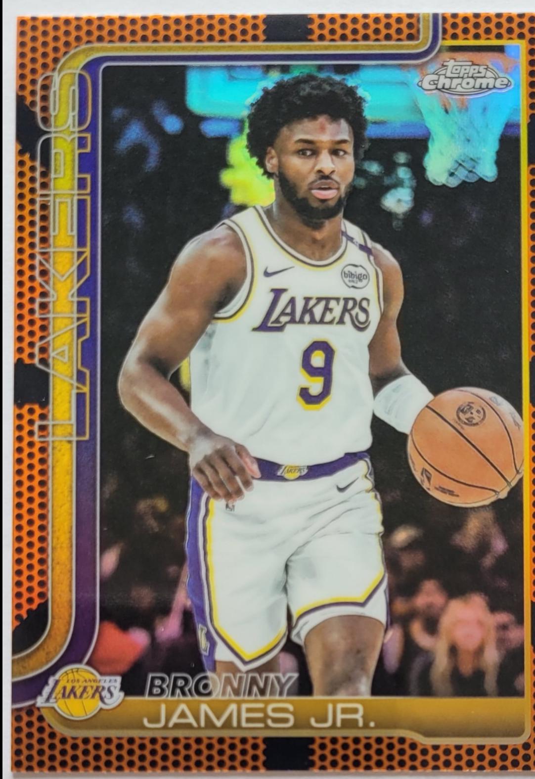 Bronny James Jr. [Orange Basketball Refractor] #182