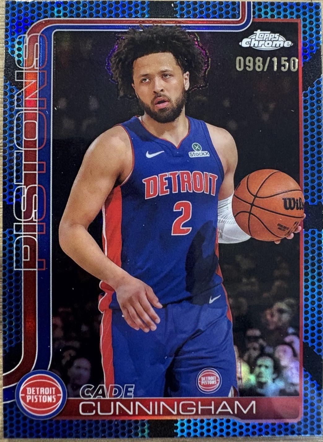 Cade Cunningham [Blue Basketball Refractor] #88
