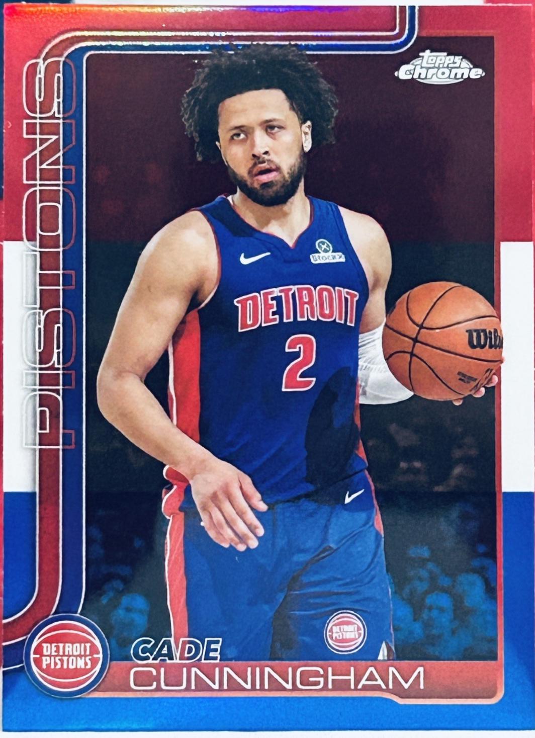 Cade Cunningham [Red White Blue Refractor] #88