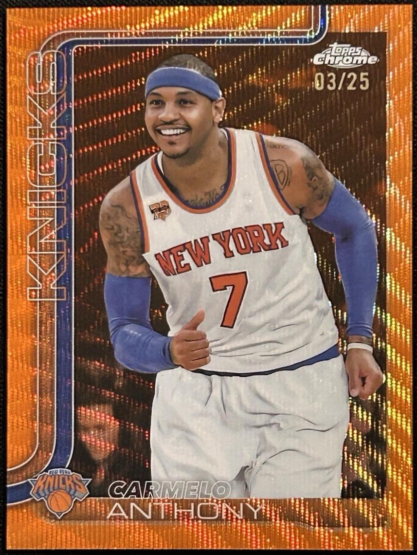 Carmelo Anthony [Orange Wave Refractor] #248