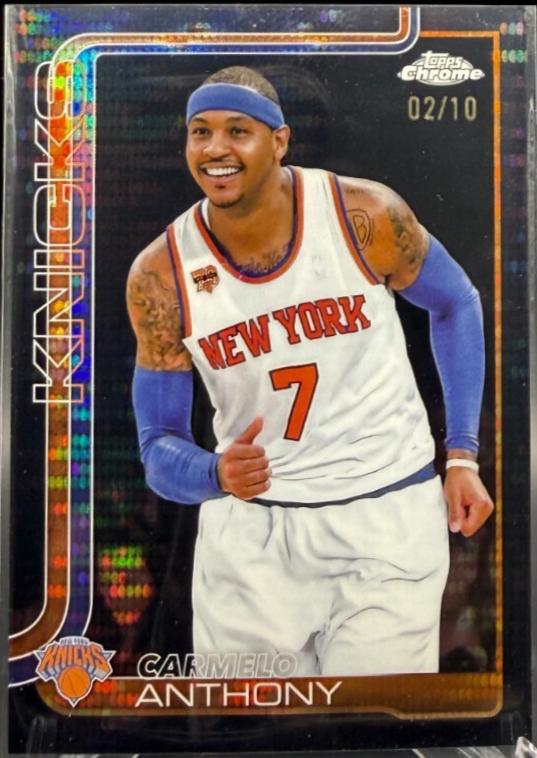 Carmelo Anthony [Pulsar Black Refractor] #248