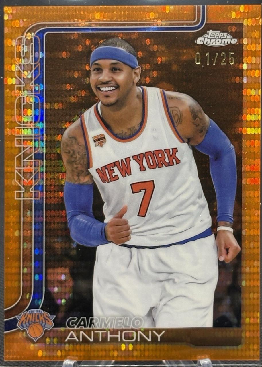 Carmelo Anthony [Pulsar Orange Refractor] #248