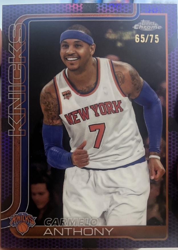 Carmelo Anthony [Purple Basketball Refractor] #248