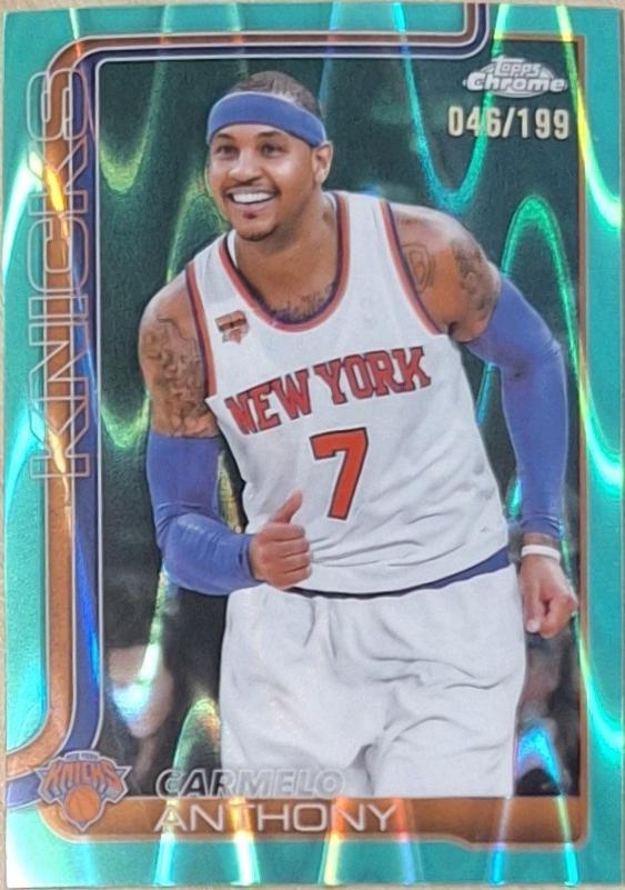Carmelo Anthony [RayWave Aqua Refractor] #248